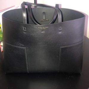 Tory Burch Block T leather tote